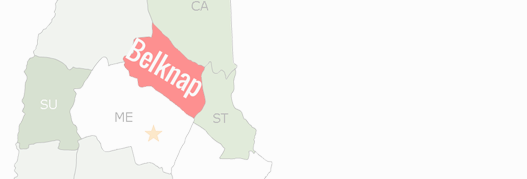 Belknap County Map